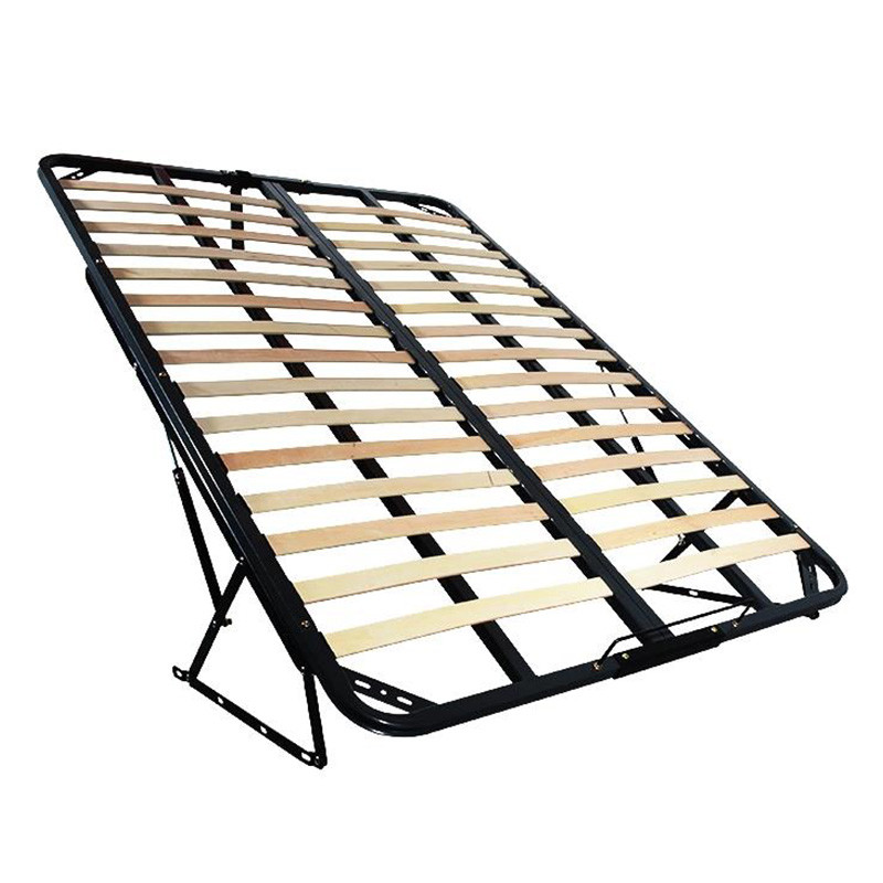 Black Foldable Platform Bed Frame
